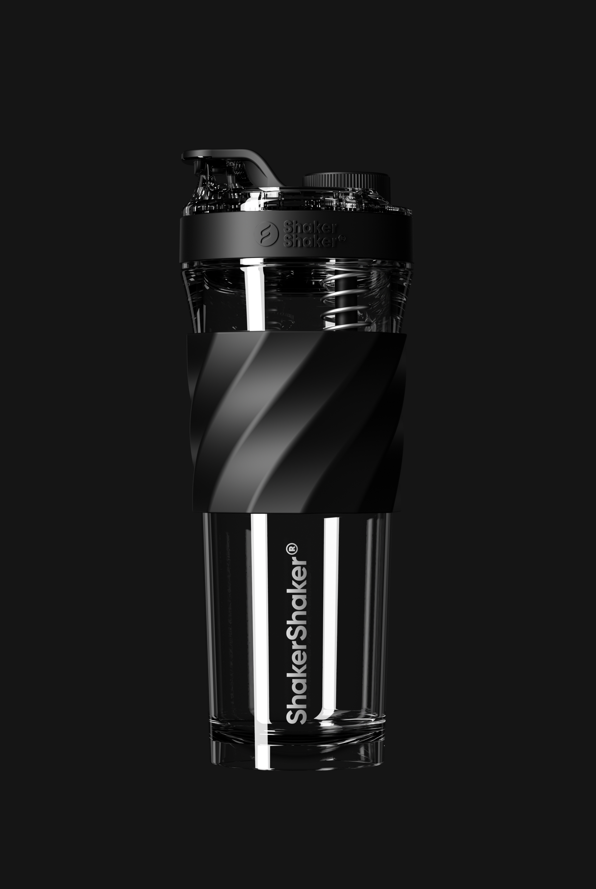 The "Go" 26oz Shaker Bottle (Black)